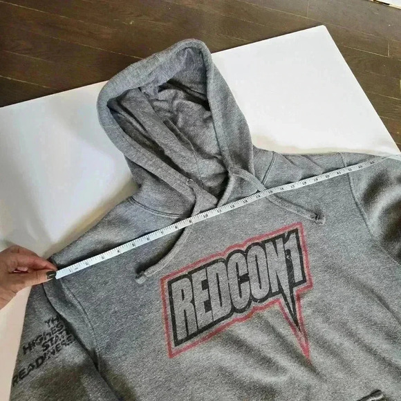 REDCON1 Grey and Red hoodie size L - Picture 7 of 7
